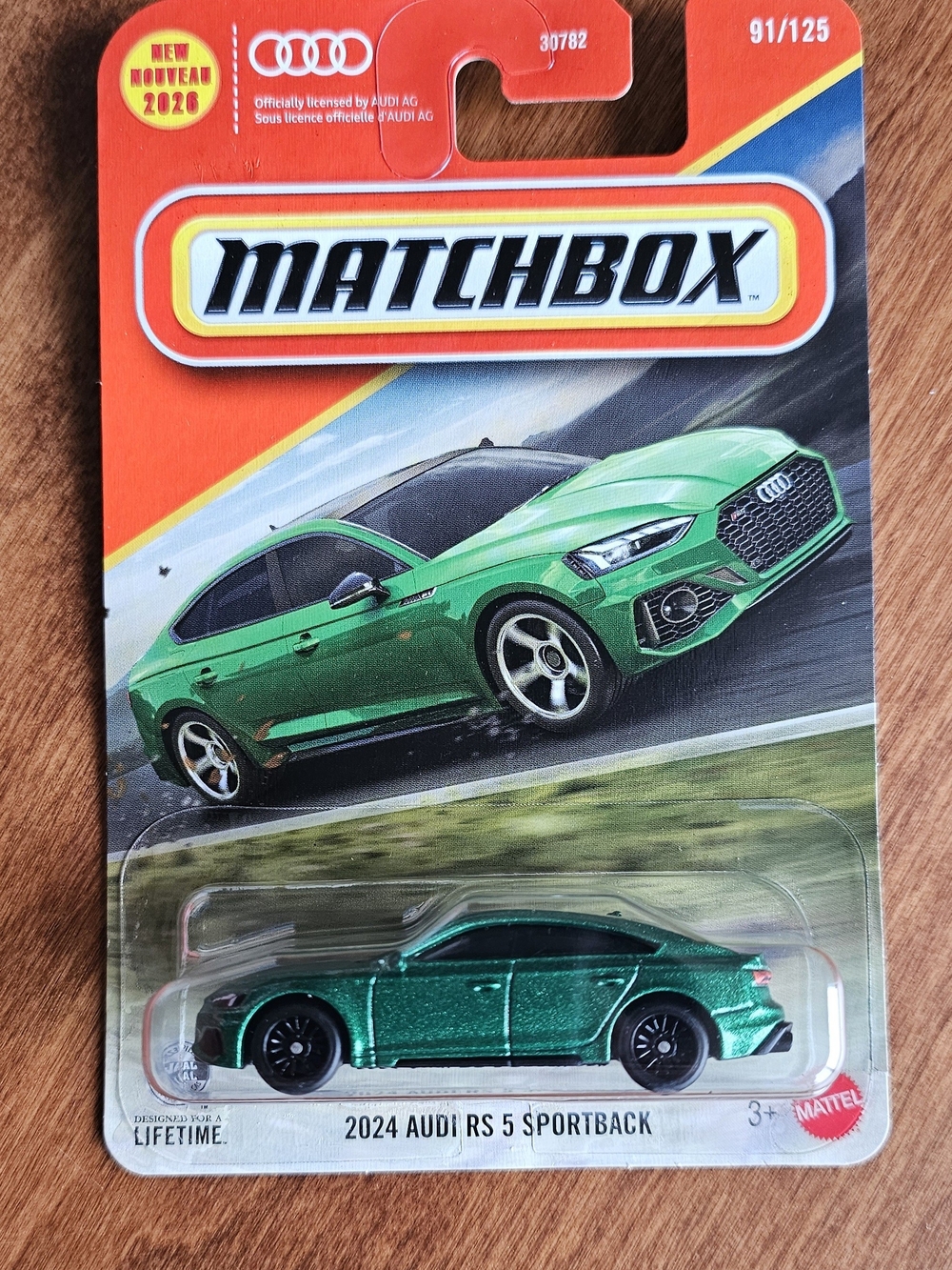 Custom Matchbox 2024 Audi RS 5 Sportback WHEEL SWAPPED